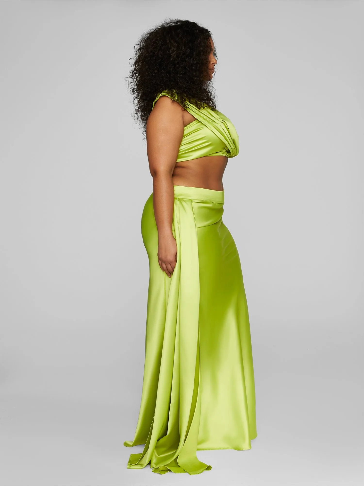 Anaisa Drape Detail Cropped Top - Leslie Sidora x FTF