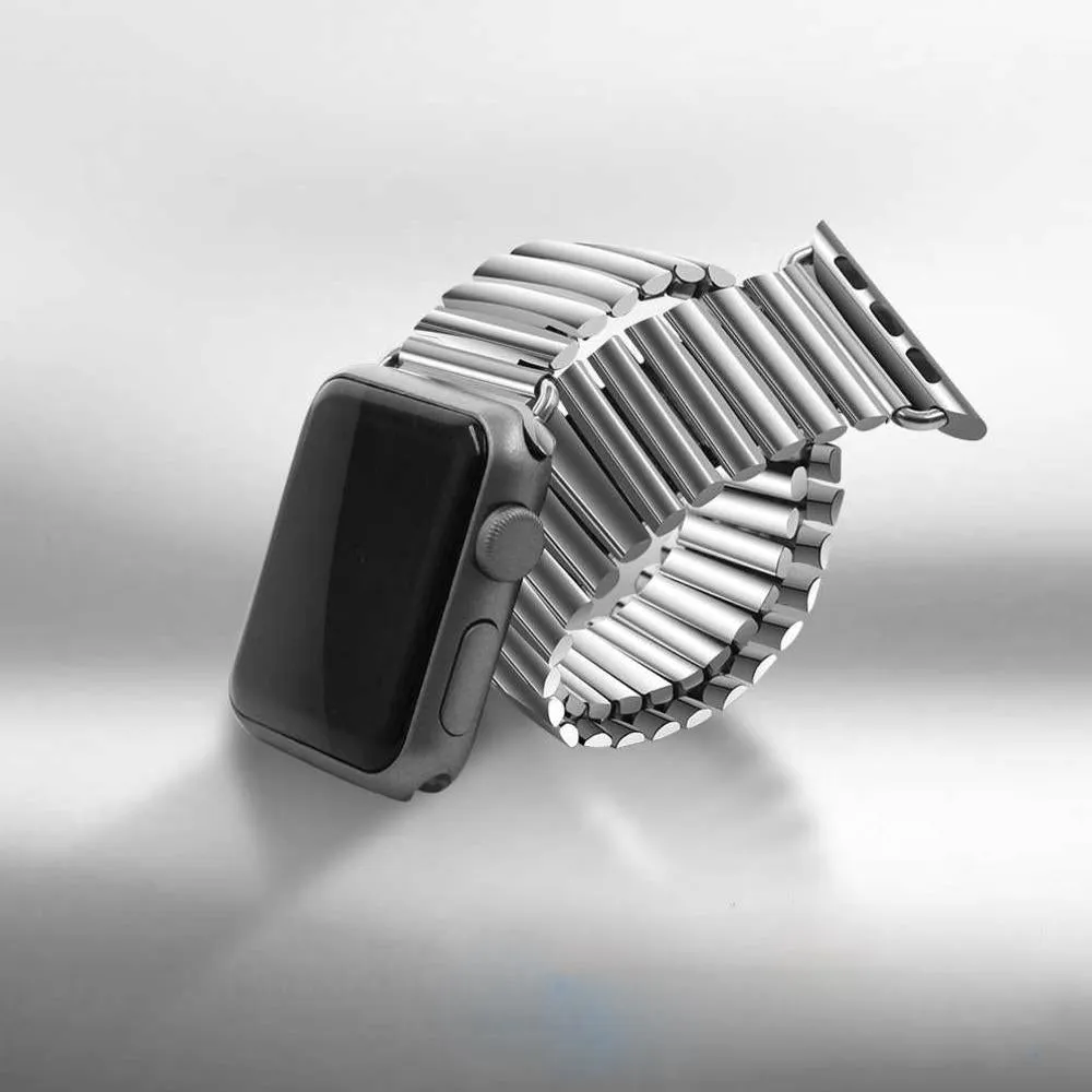 Apple Watch Stretchable Stainless Steel Band [42/44MM] - Silver