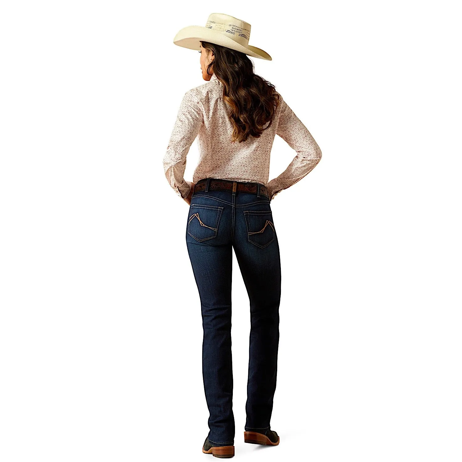 Ariat Women's Mid Rise Romana Straight Leg Jean - Pennsylvania