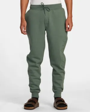 Big RVCA Embossed Joggers - Jade