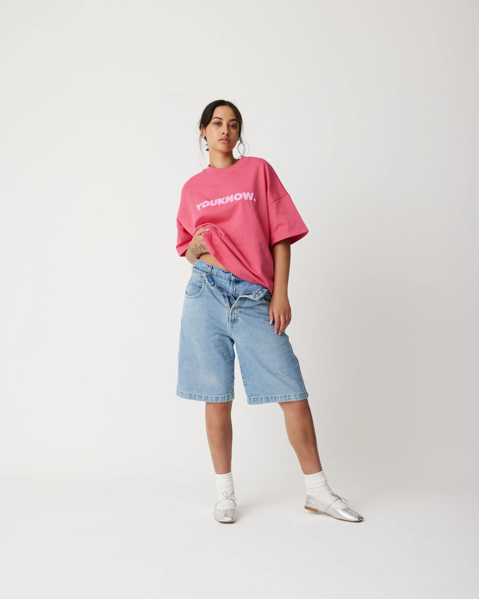 BLOCK TEE | PINK