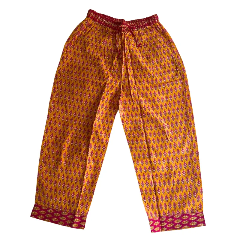 Boho Block Print Lounge Pants | Marigold