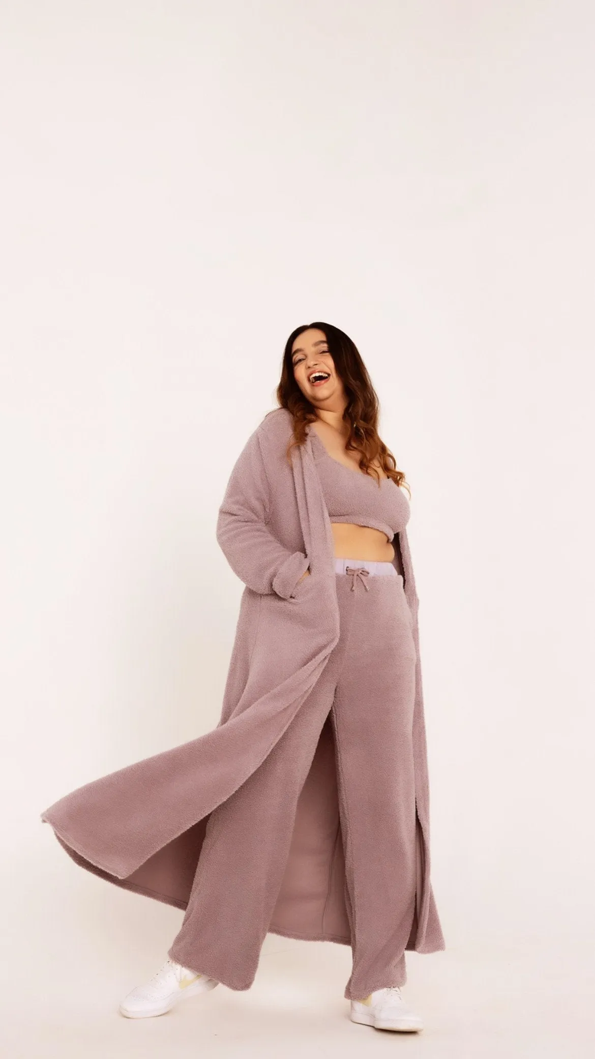 Brielle Teddy Wide-Leg Pants