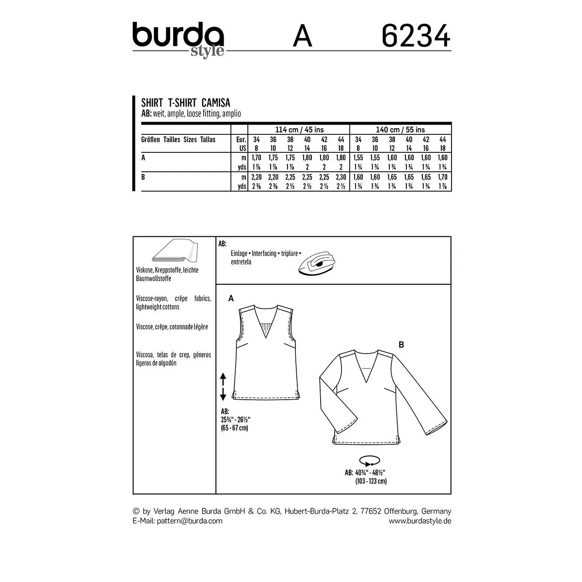 Burda Tops 6234