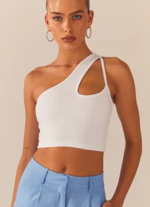 Cedar Crop Top - White