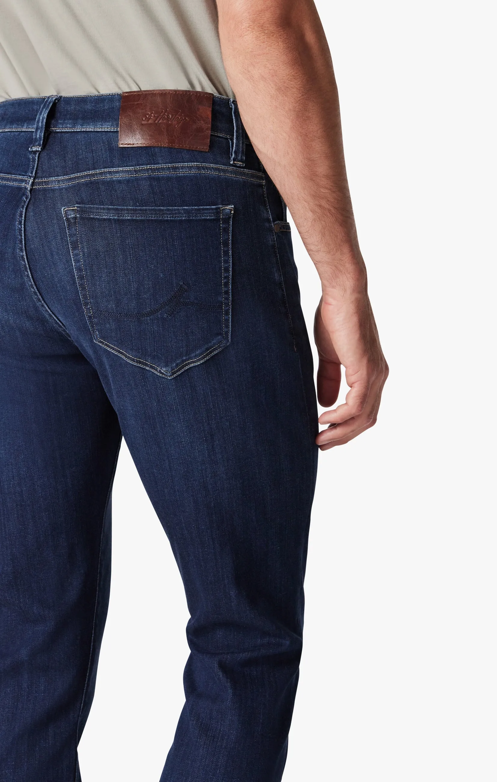 Champ Athletic Fit Jeans in Dark Brushed Refined