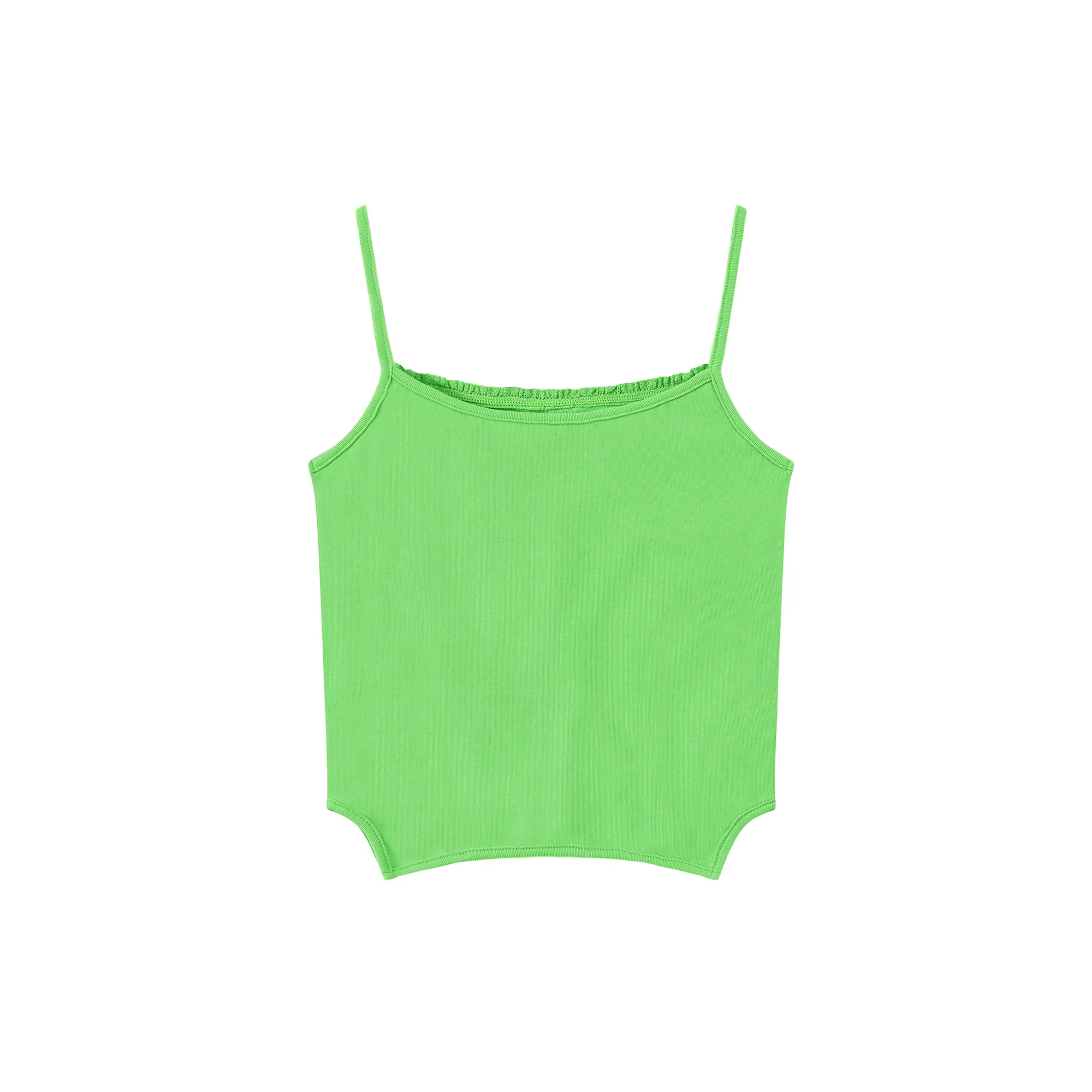 Color Bustier Slim Sleeveless Top