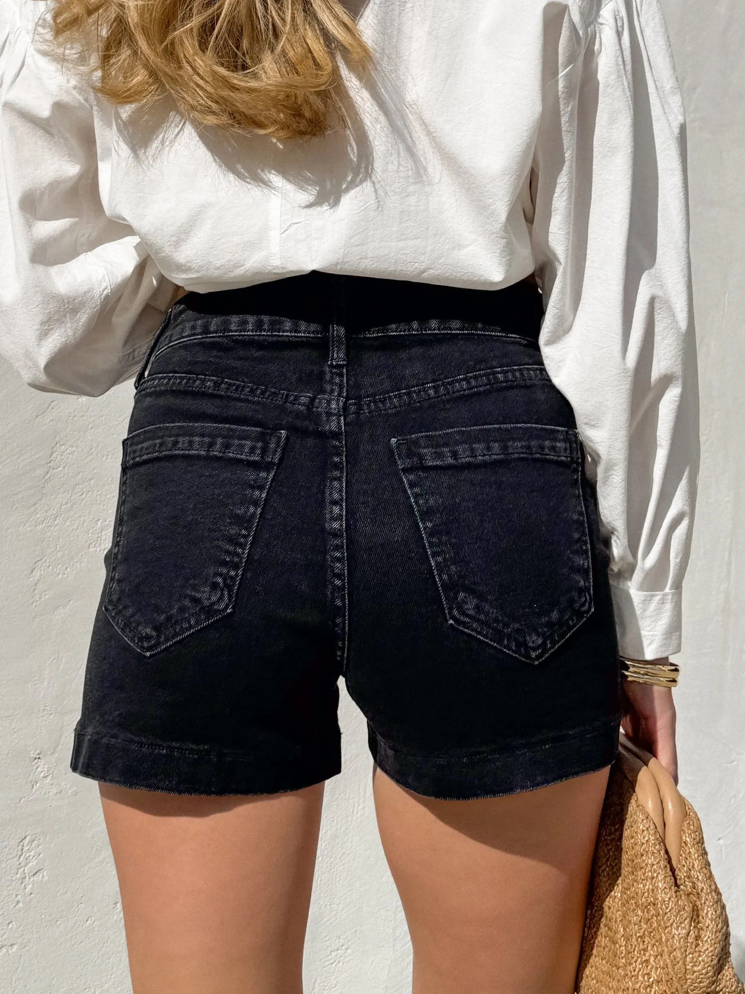 Easy On Me Denim Shorts