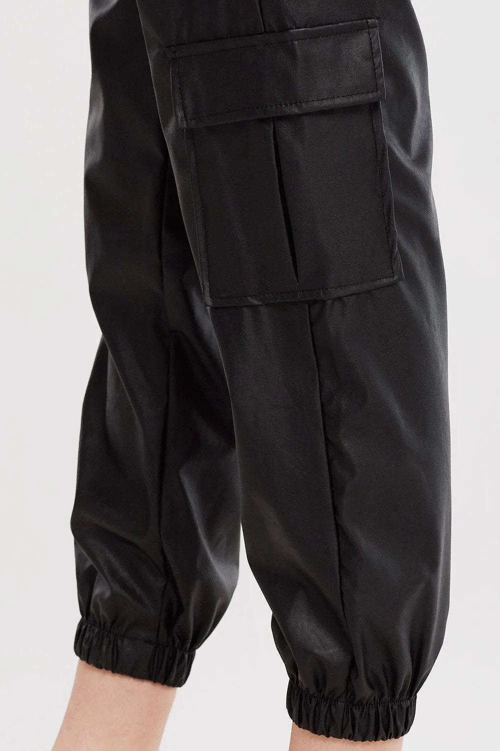 Emery Pleather Joggers