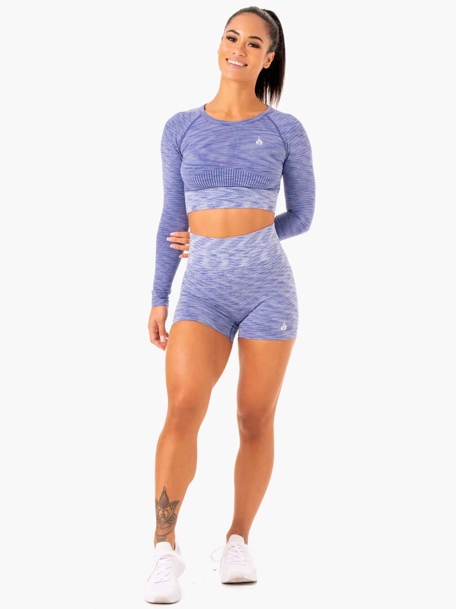 Evolve Seamless Long Sleeve Top - Blue