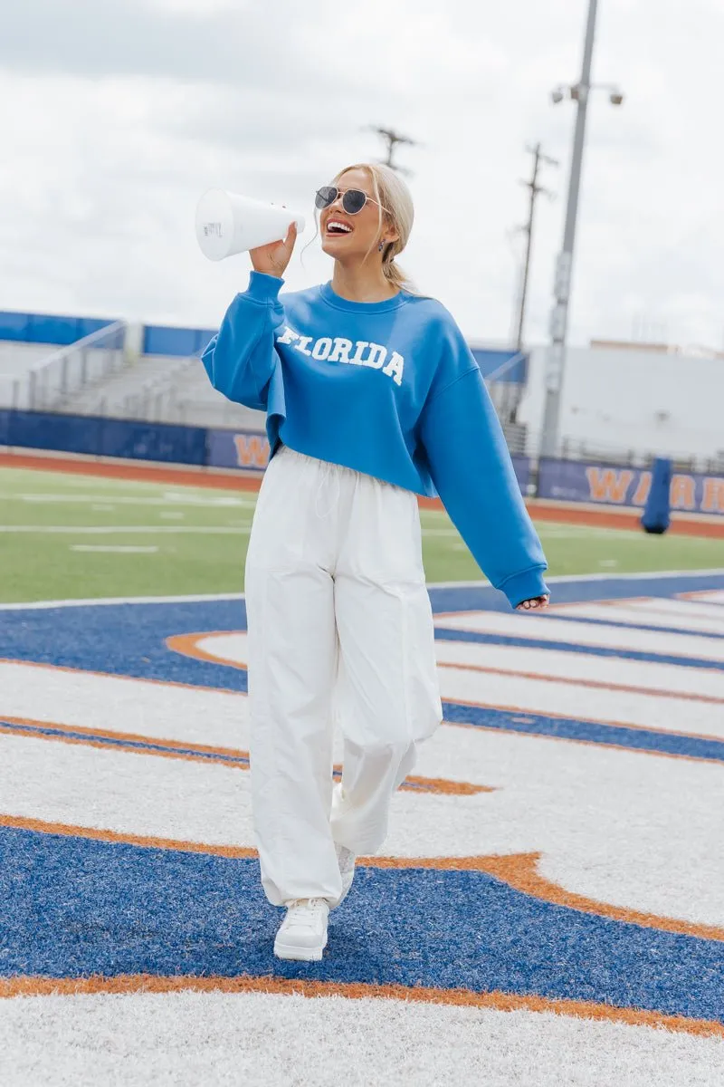 Florida Blue Cropped Sweatshirt