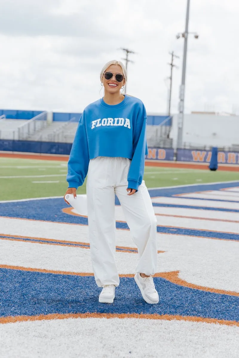 Florida Blue Cropped Sweatshirt