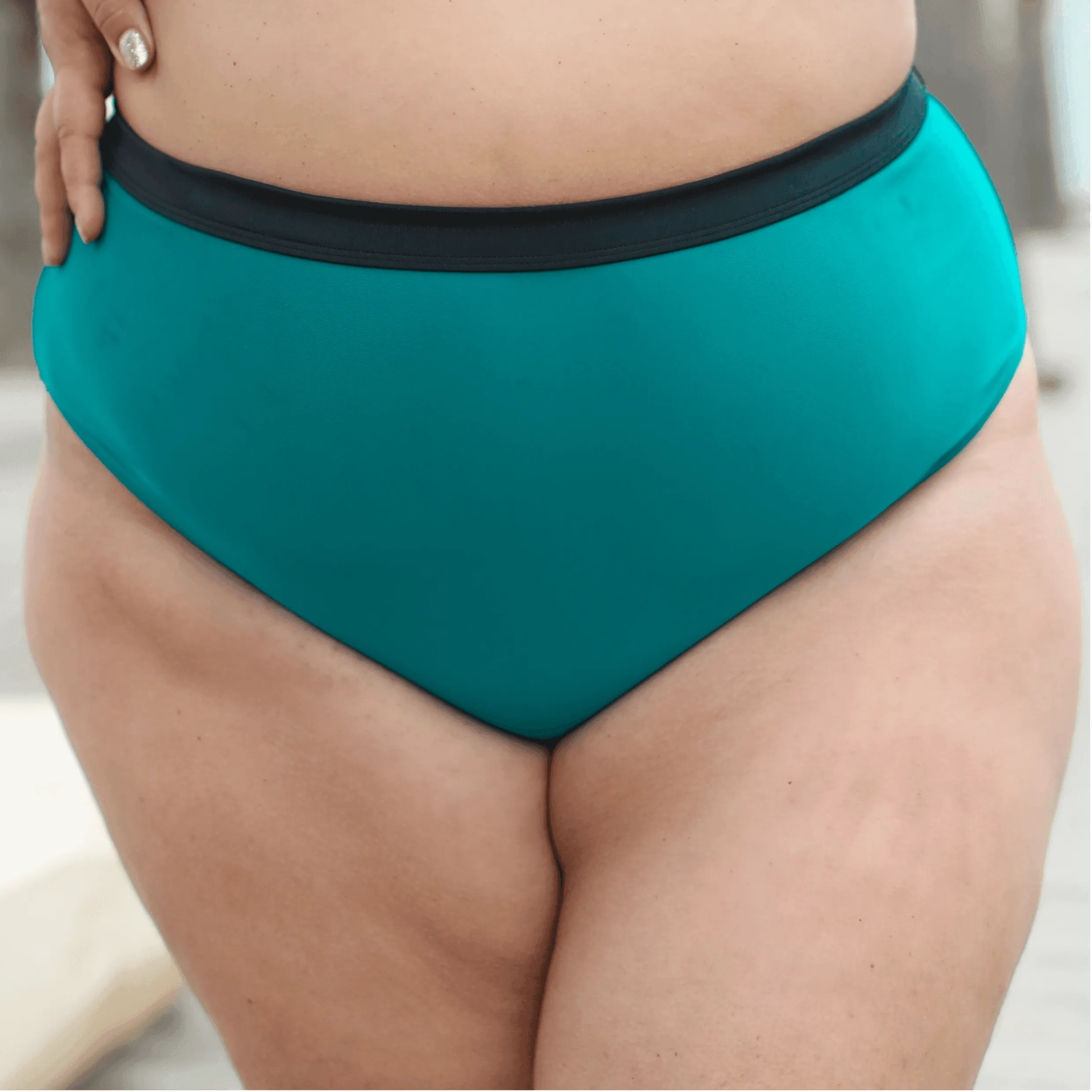 Hasta La Vista Bikini Bottoms - Teal