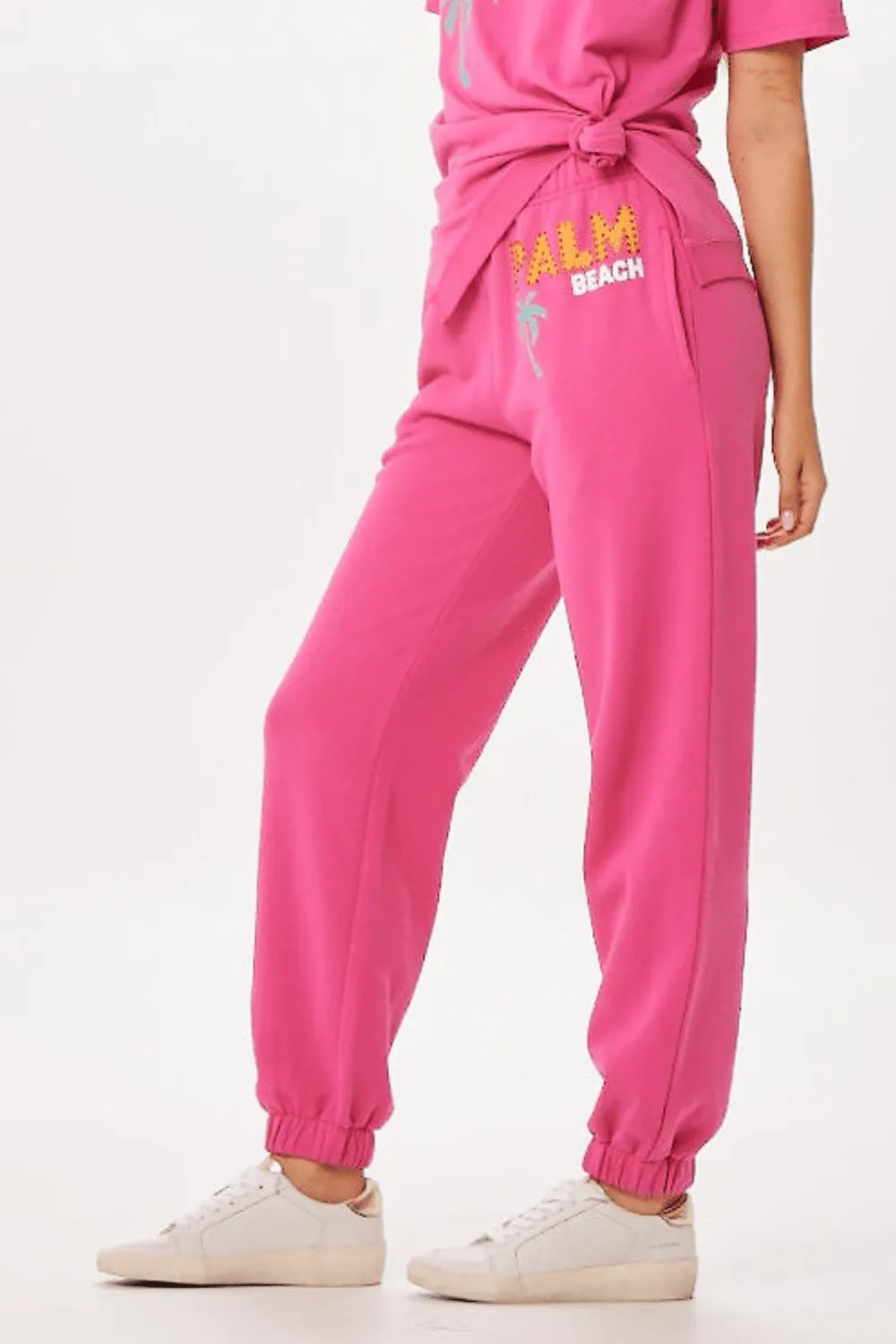 Hot Pink Palm Beach Jet Setter Surf Wash Jogger