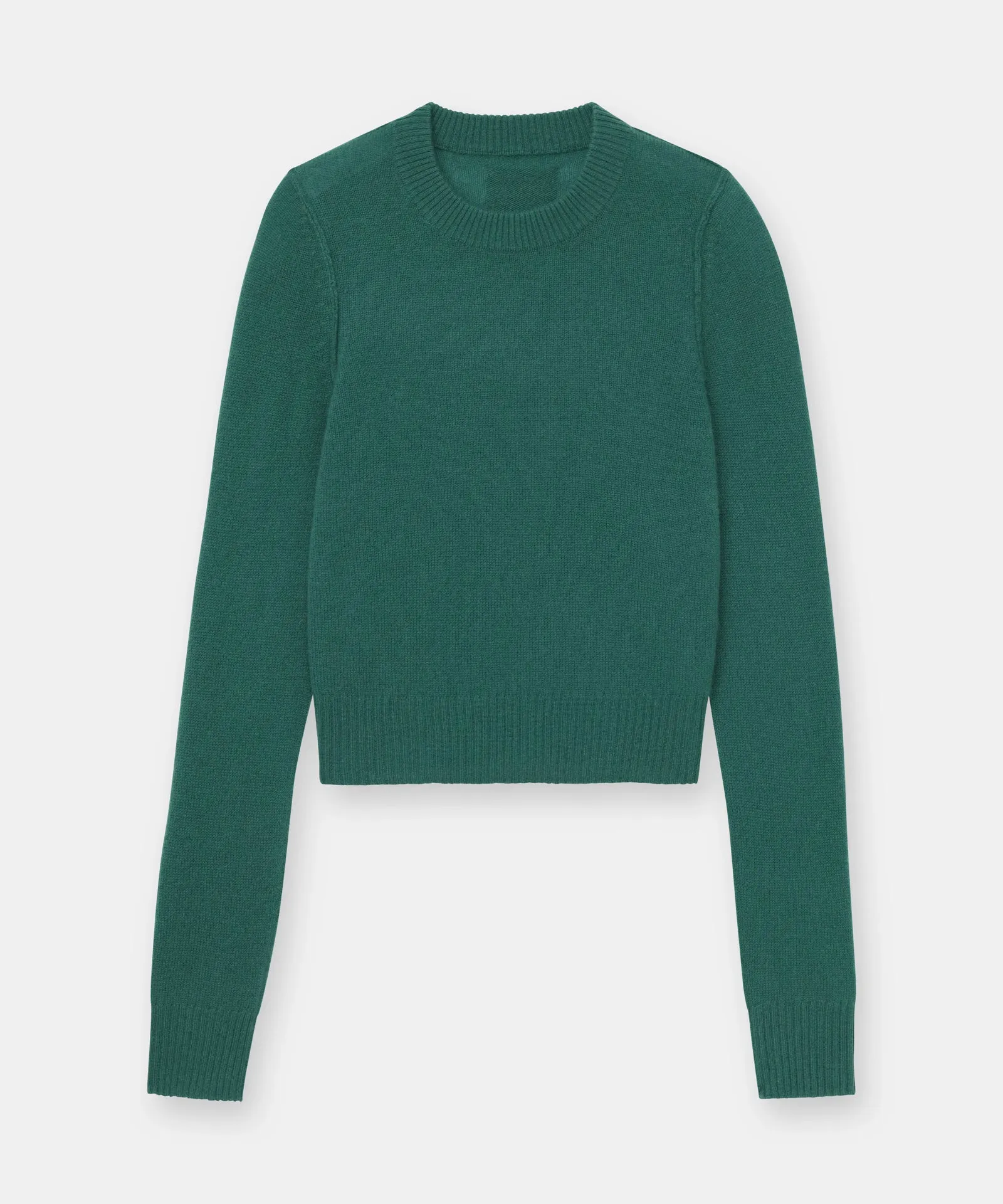 Lightweight Reversible Cropped Crewneck Sweater