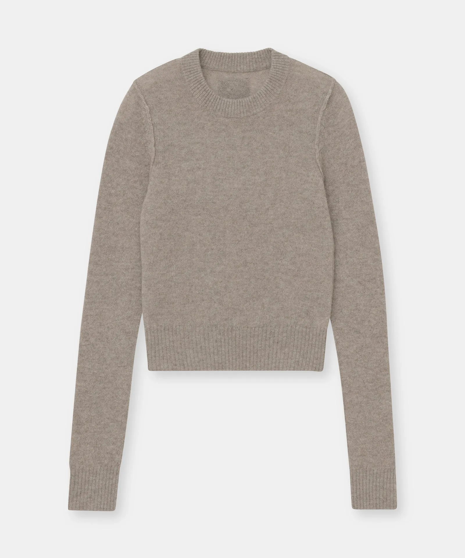 Lightweight Reversible Cropped Crewneck Sweater