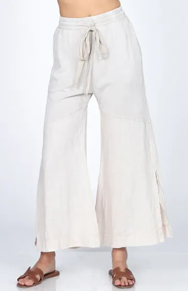 M. Rena Mineral Wash Luxury Wide Leg Pant