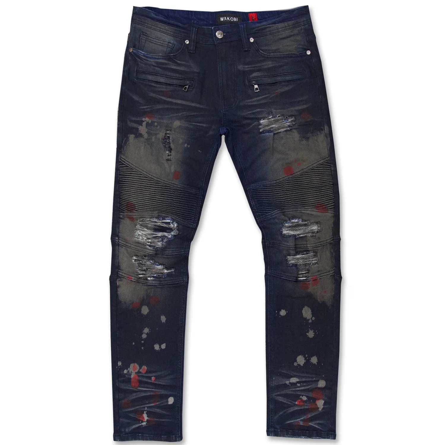 M1909 Medano Biker Jeans - Vintage Wash