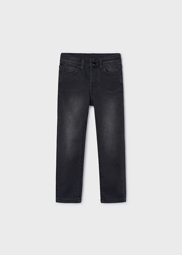 Mayoral 504 040 - Black Slim Fit Denim Jeans