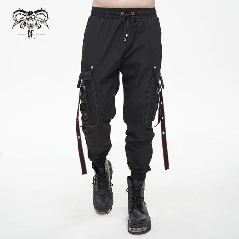 Men's Punk Cargo Pants Joggers