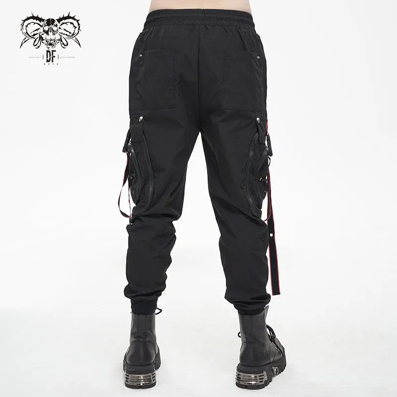 Men's Punk Cargo Pants Joggers