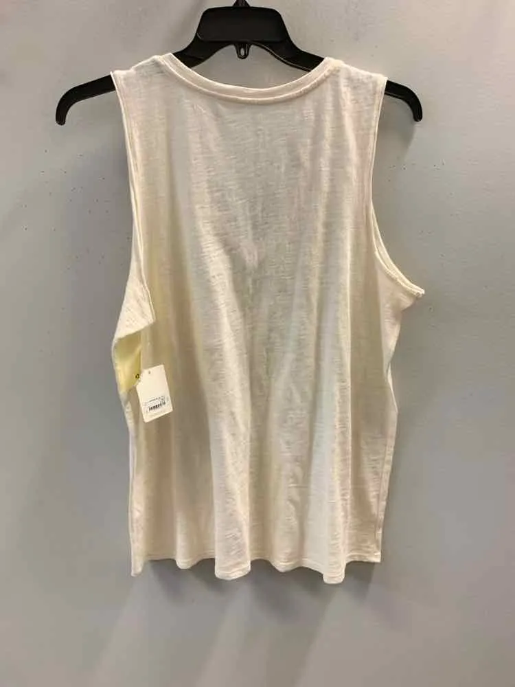 NWT ANA Tops Size XXL Cream SLEEVELESS TOP