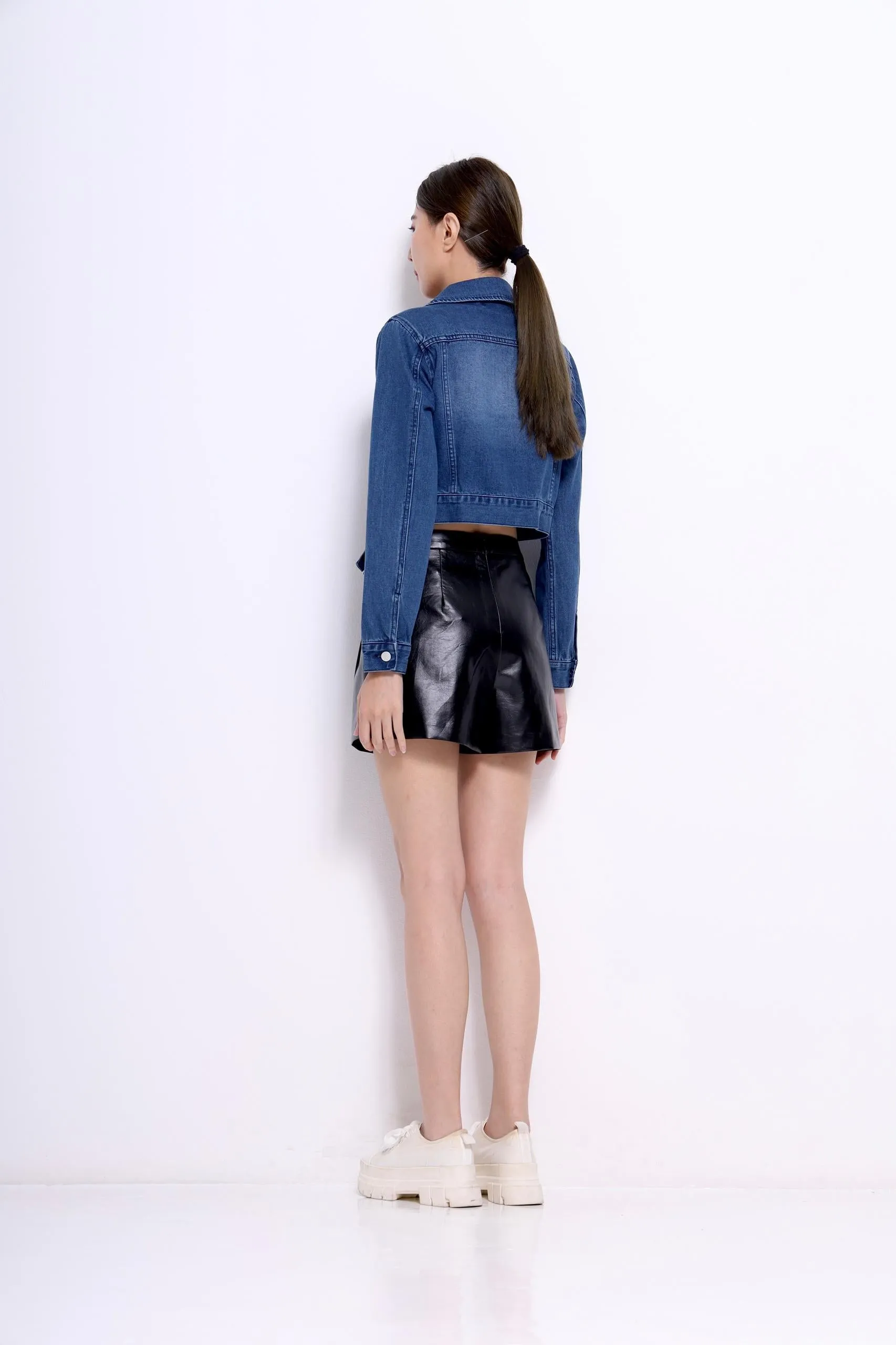 Olivia Faux Leather Shorts