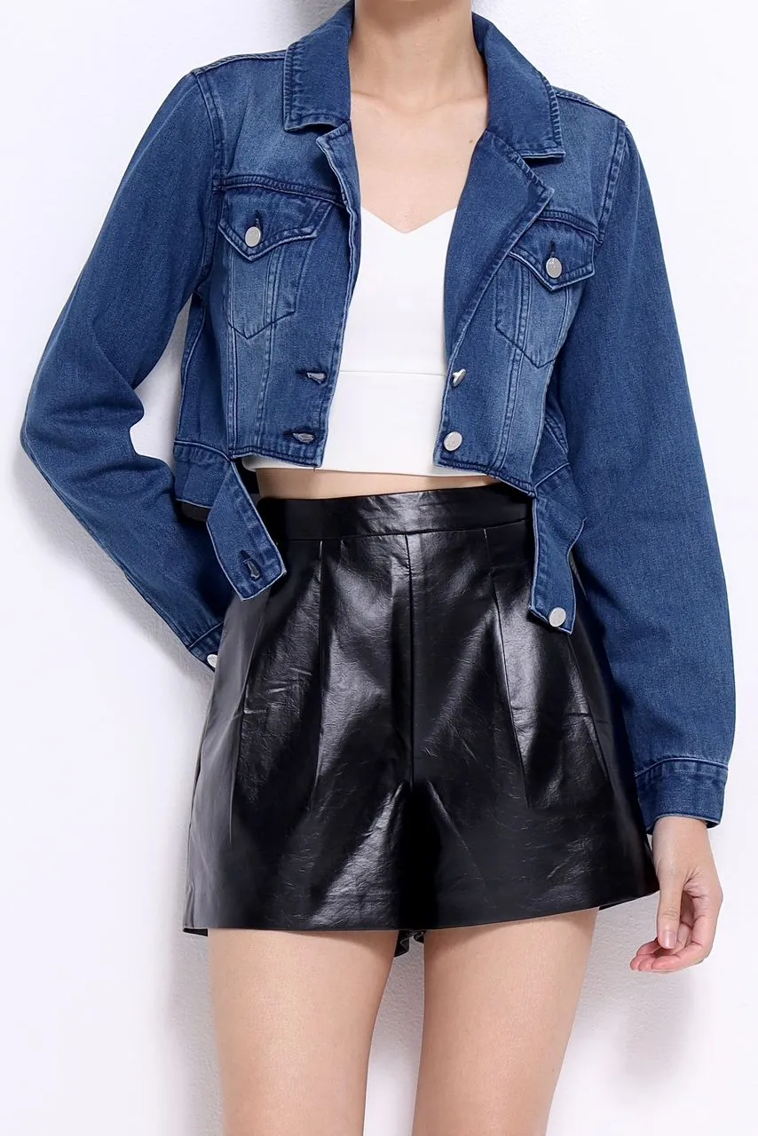 Olivia Faux Leather Shorts