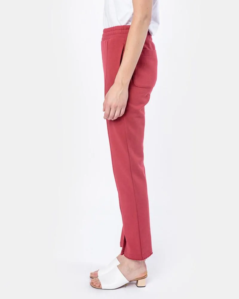 Panelled Lounge Pants in Red