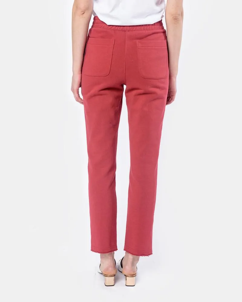 Panelled Lounge Pants in Red