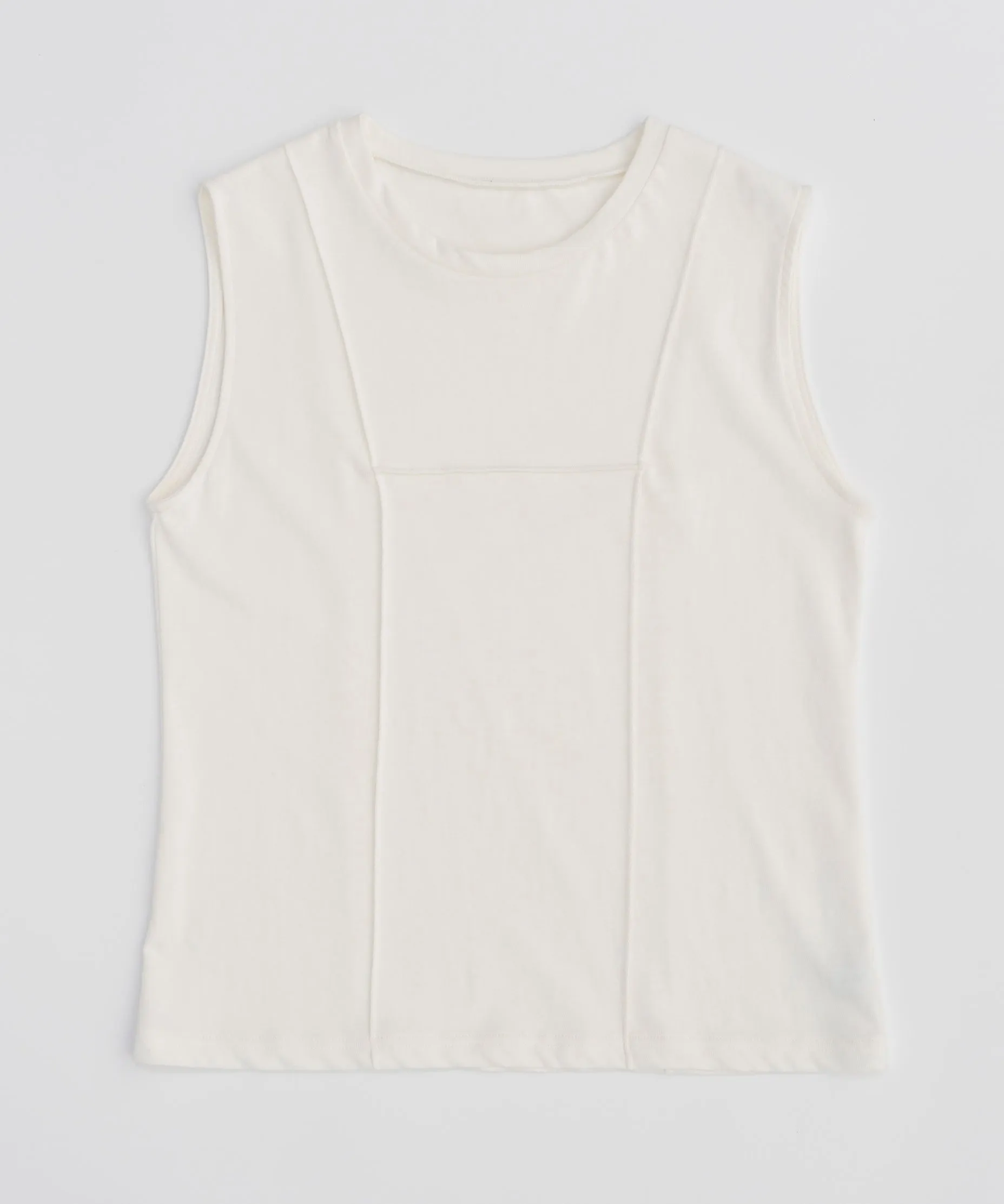 Pin Tuck Sleeveless Tops