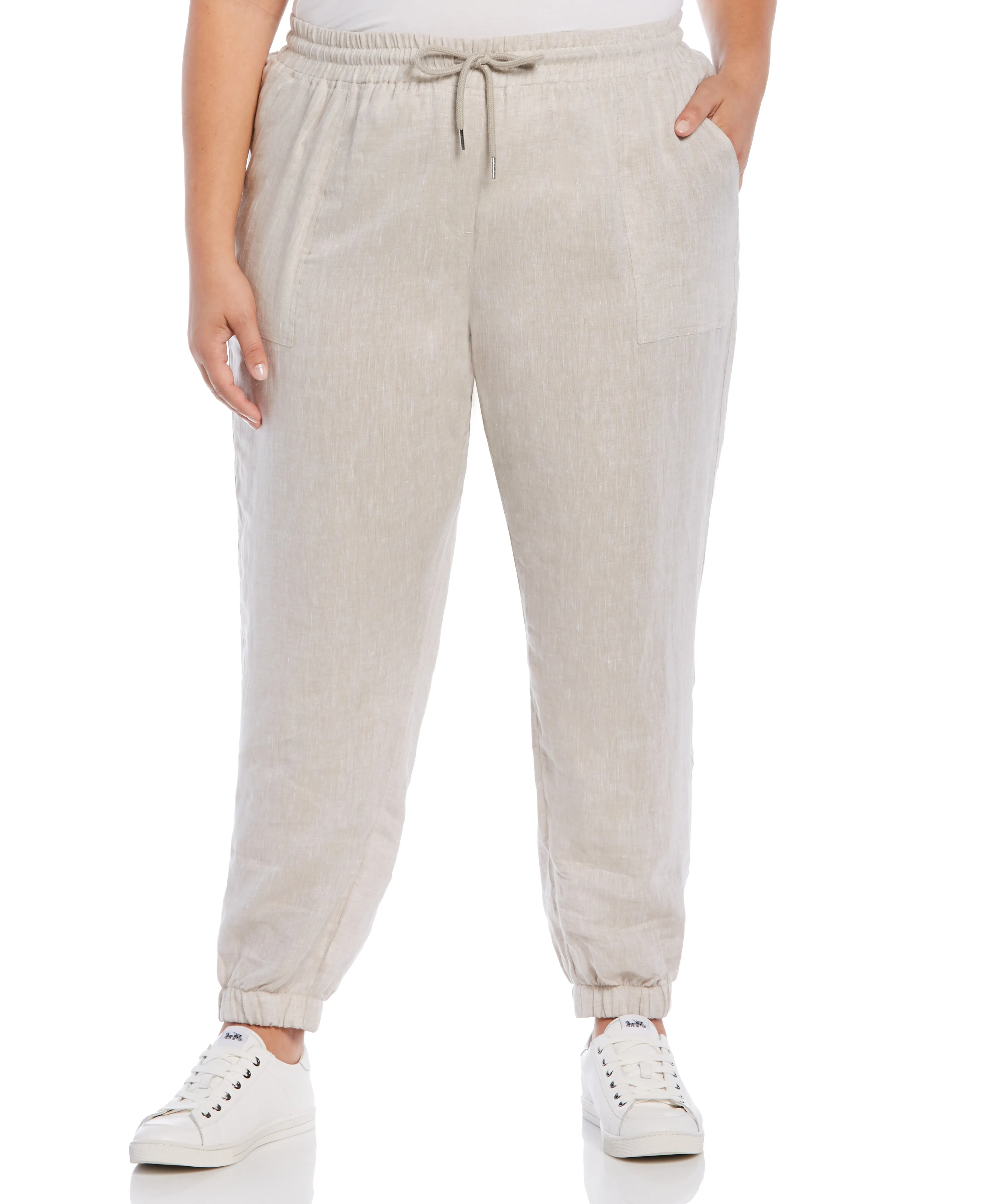 Plus Size Modern Fit Linen Jogger