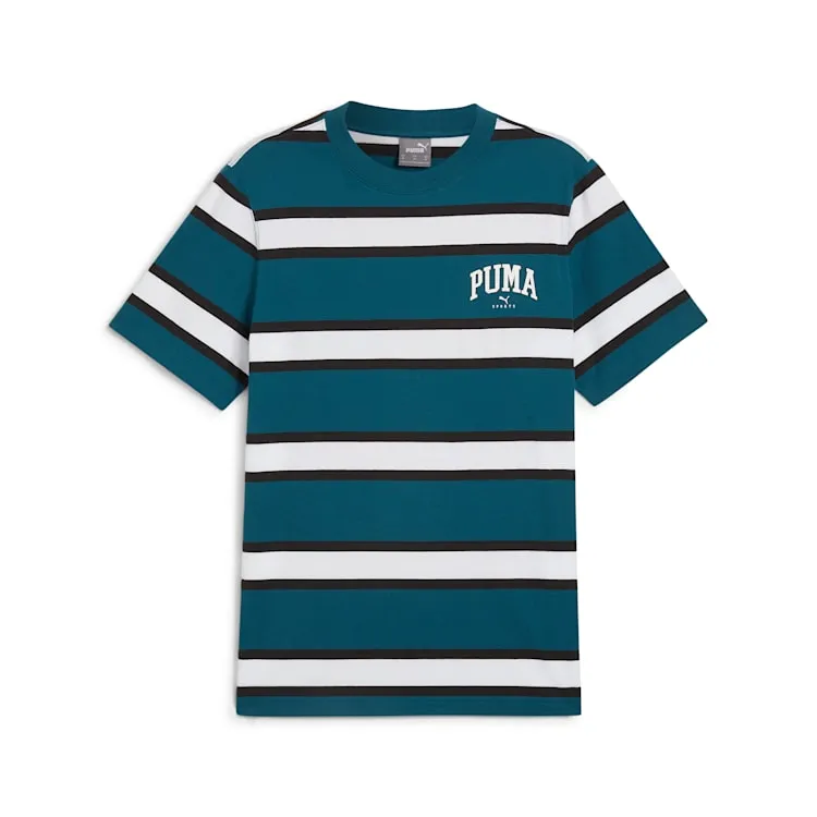 PUMA MEN'S SQUAD STRIPE GREEN TEE