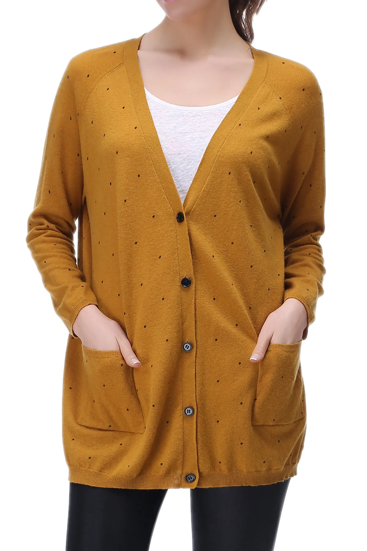 RH Classic Women's Open Front Long-Sleeve Cardigan Top Shirt Sweater Coat RH2063