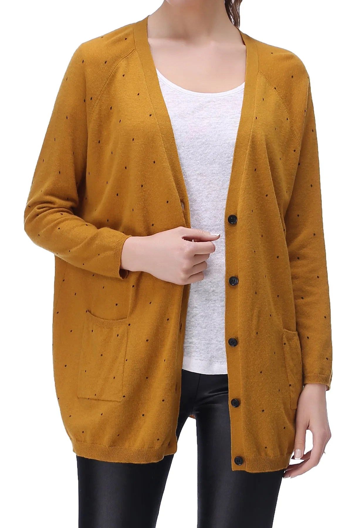 RH Classic Women's Open Front Long-Sleeve Cardigan Top Shirt Sweater Coat RH2063