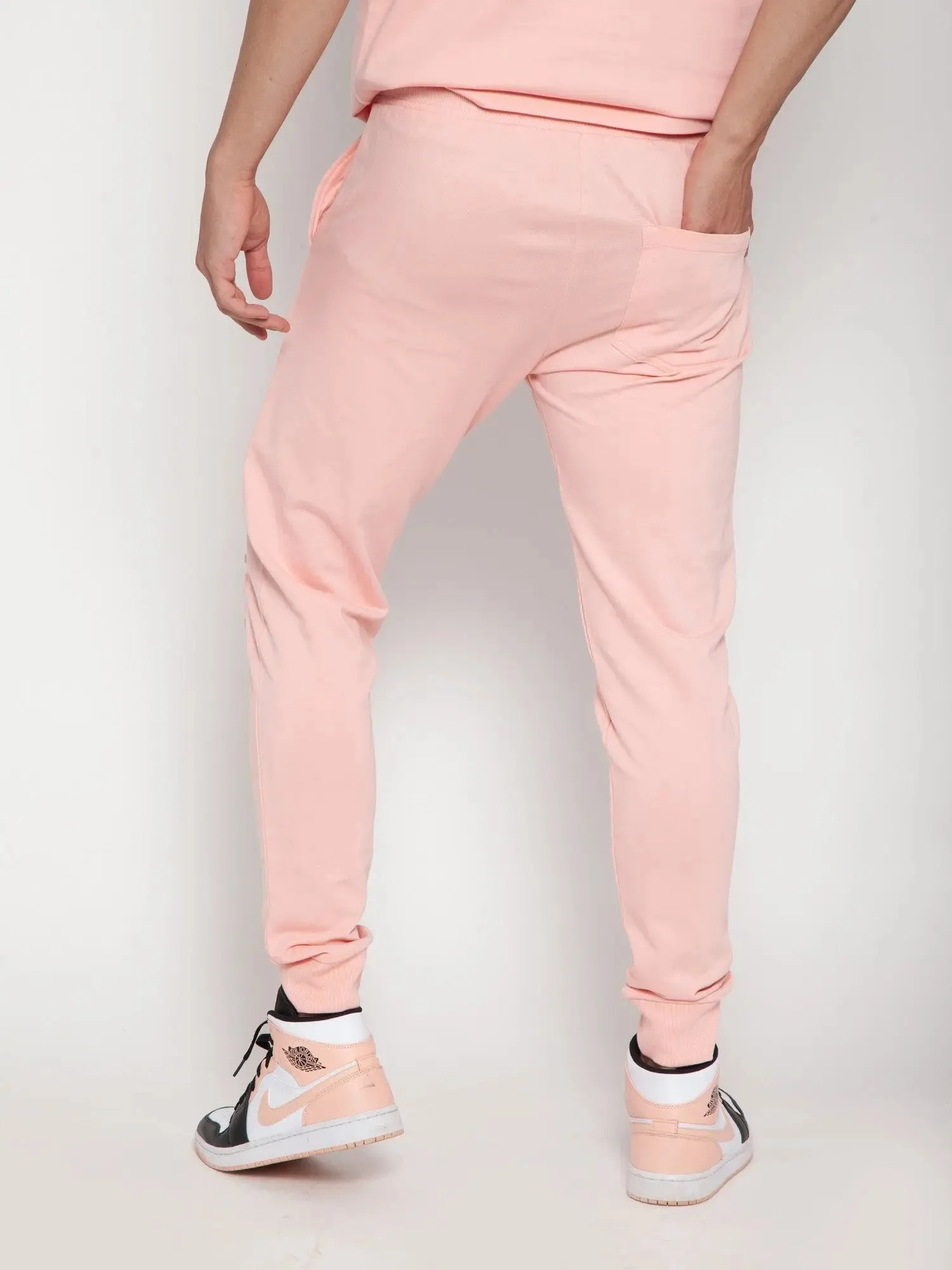 Salmon Athleisure Embossed Jogger