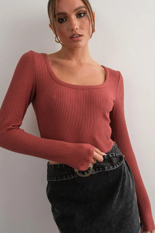 shiloh top - maroon