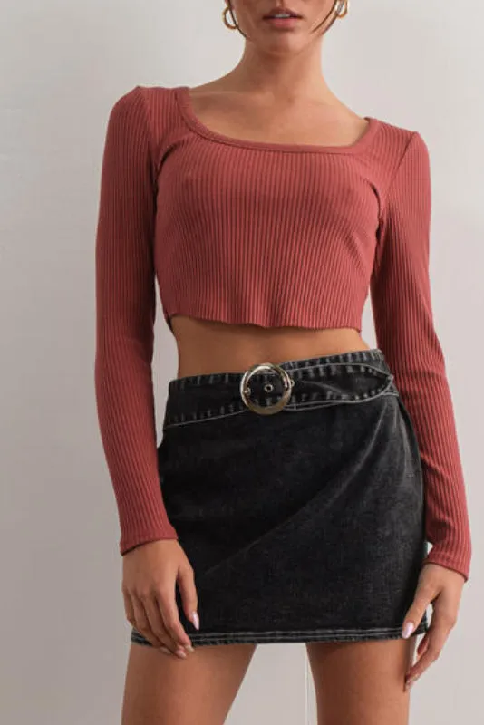 shiloh top - maroon