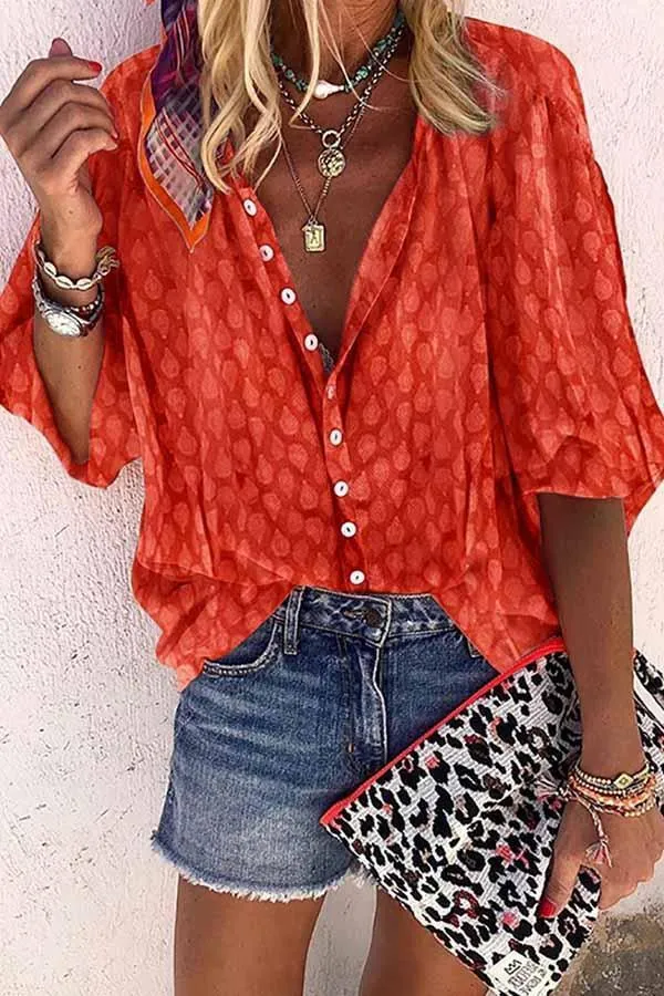 Solid Color Button Loose Shirt(11 Colors)