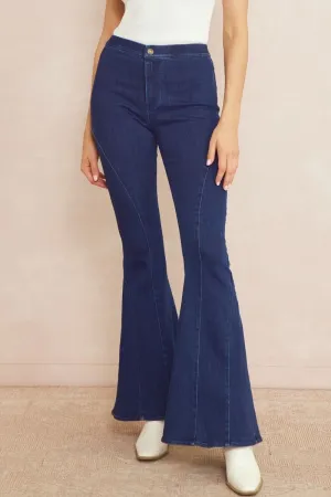 Taylor Dark Denim Bohemian  Jeans