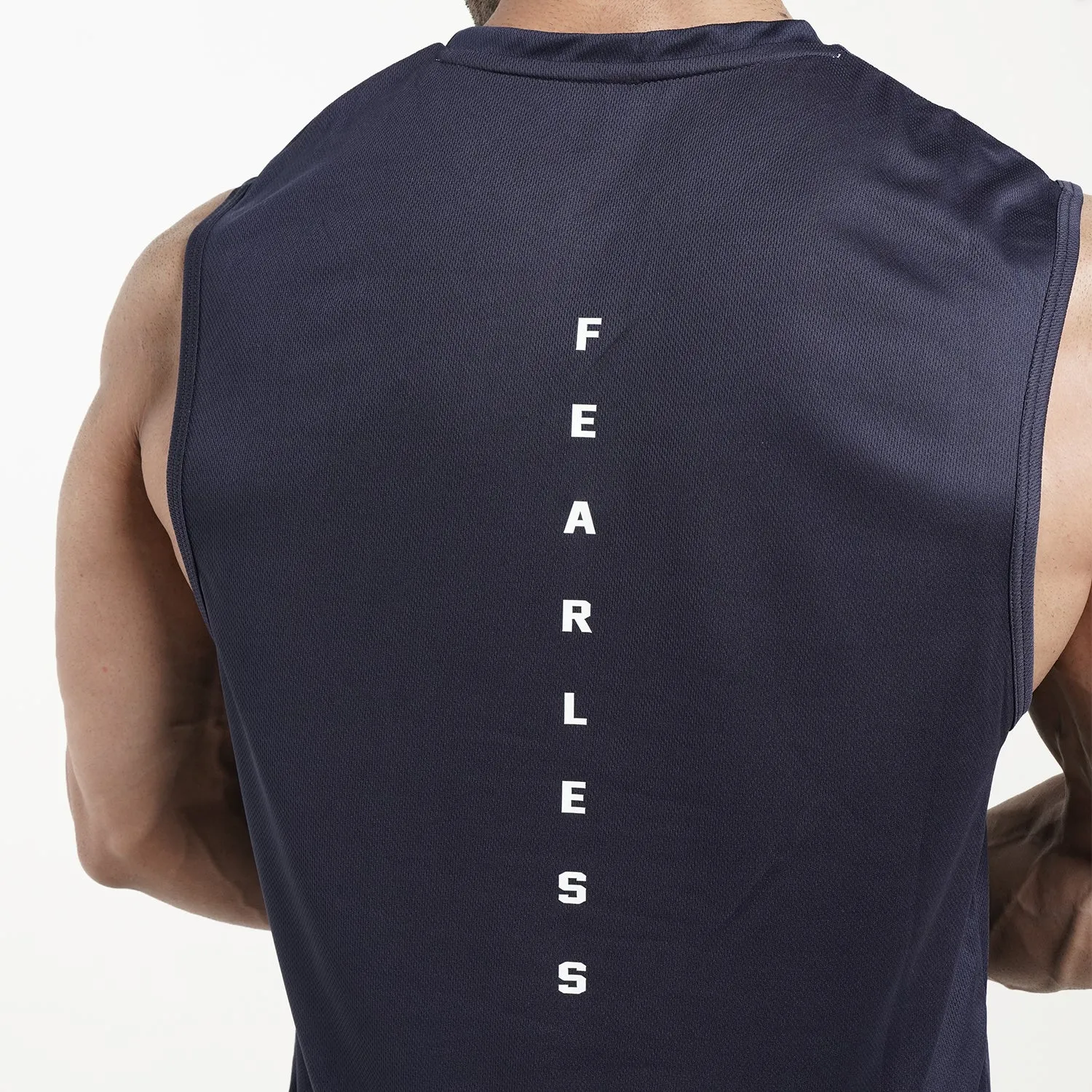 Tf-Navy Fearless Sleeveless Top