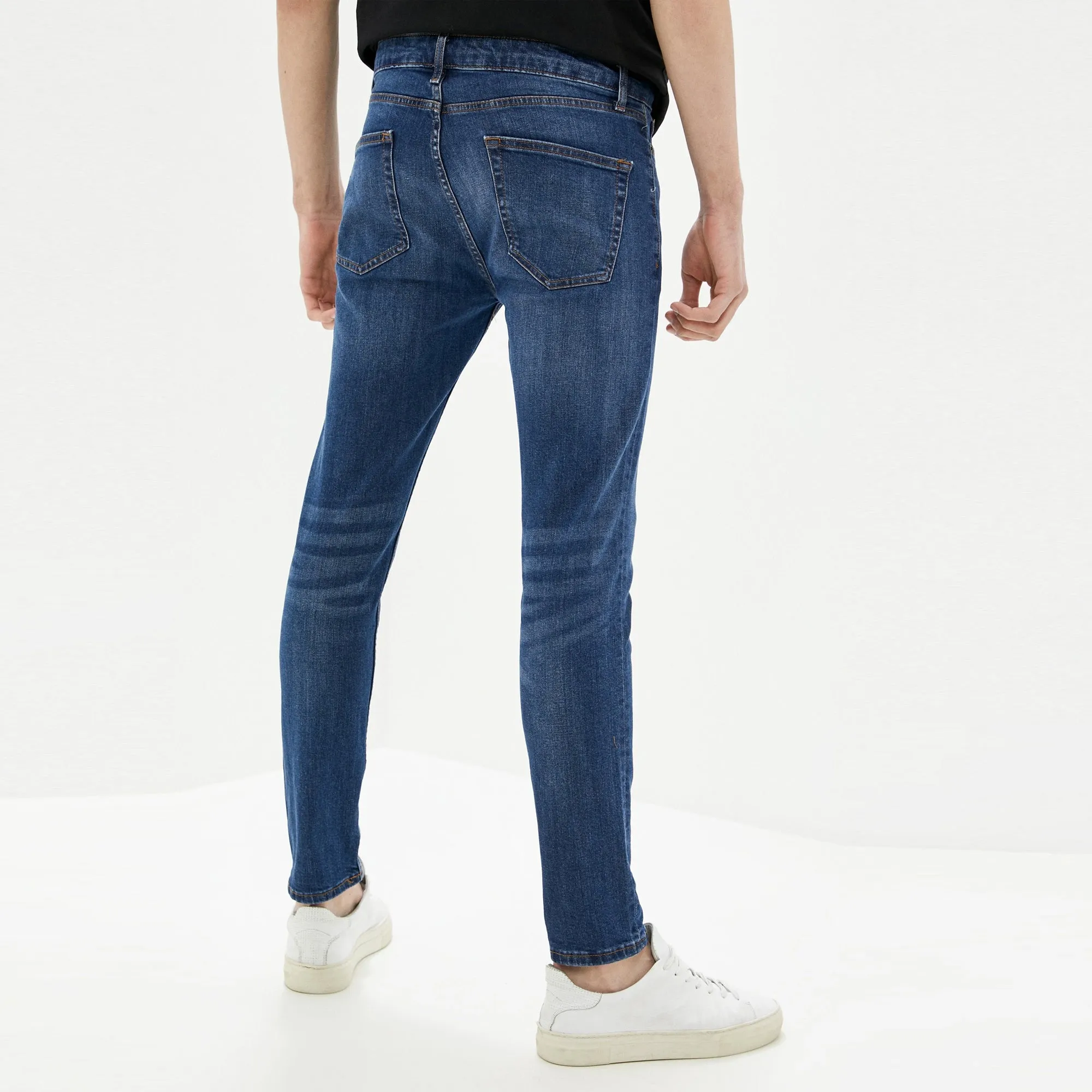 TP - Men 'Blue' Mid Wash Stretch Skinny Jeans TP211